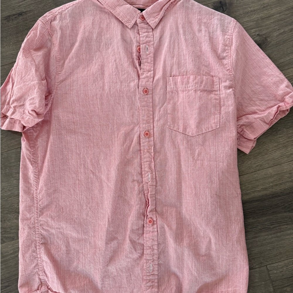 Men's Pink Button-Up Shirt